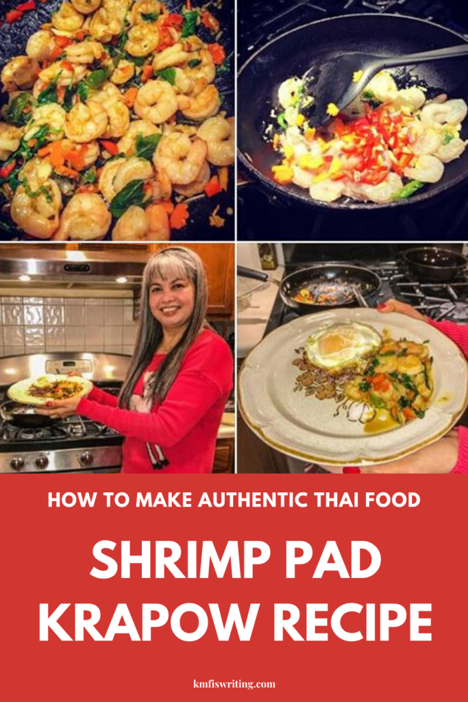 authentic Thai recipe shrimp pad krapow