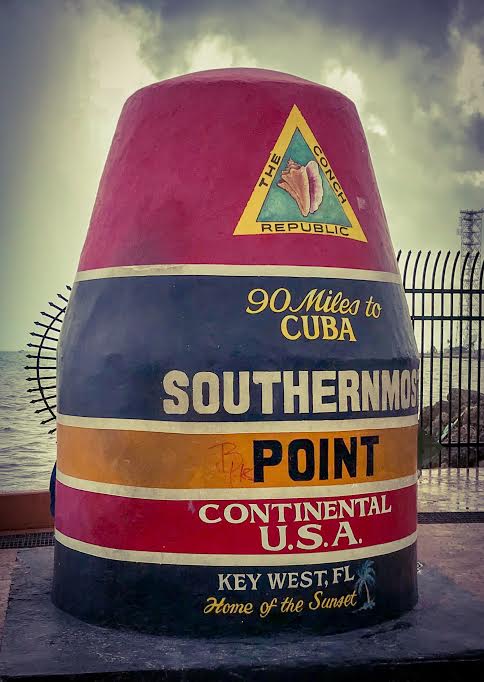 The Southernmost Point in the Continental US is in Key West buoy