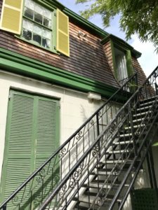 Stairs leading to Hemingway's writing studio (separate from the house)