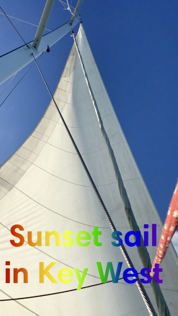 Sunset sail in Key West was one of our favorite things to do 
