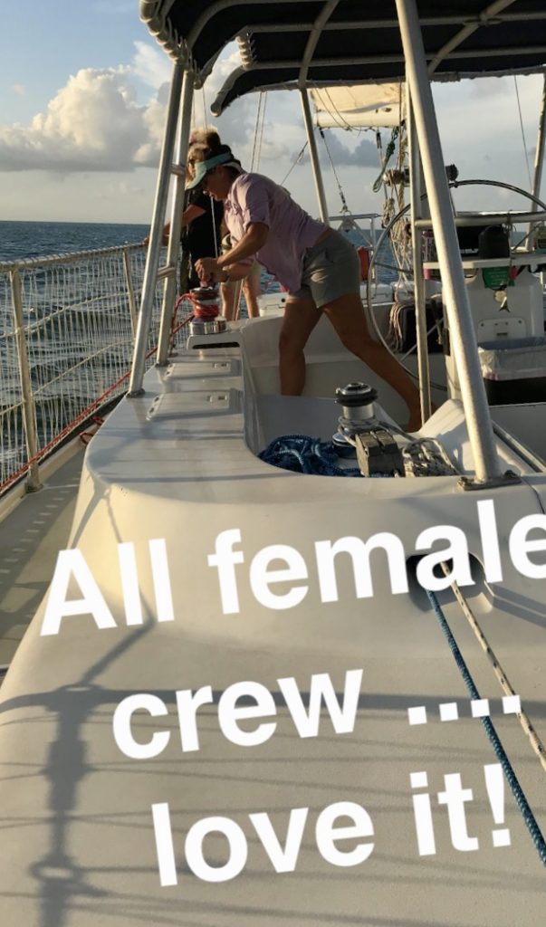 All female sailing crew, Key West, Florida