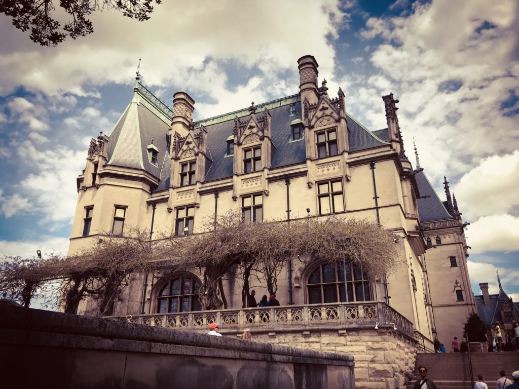 Exterior shot of the Biltmore House in Asheville, N.C. 