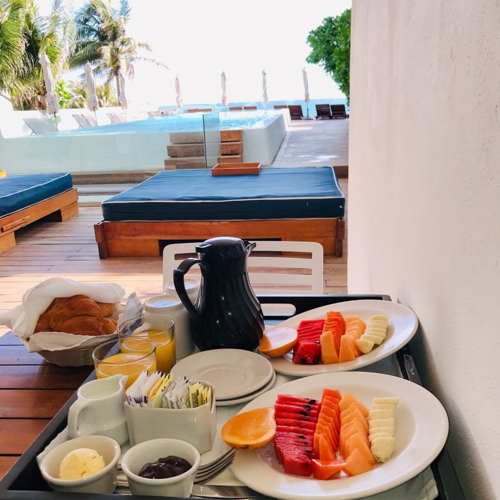 Hotel Secreto breakfast; Isla Mujeres, Mexico