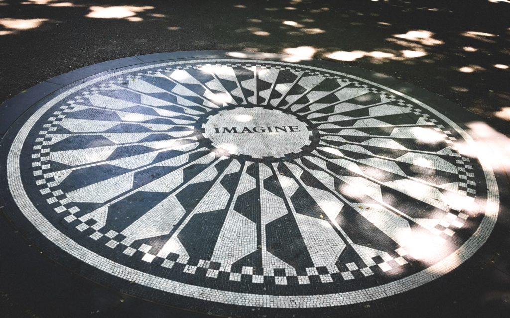 Imagine mosaic in Central Park, New York City Strawberry Fields