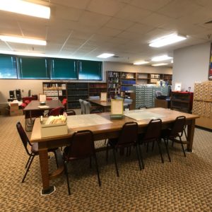 Things to do in Rochester, Minnesota - History Center of Olmsted County Research Center, Willson Library and Otis N. Wicklund Archives; image features tables, chairs and bookcases