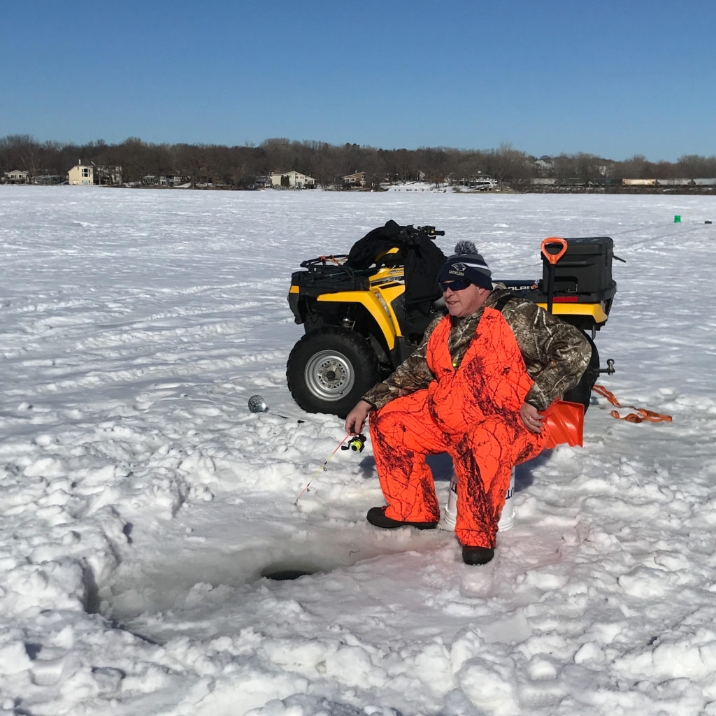 Ice fishing is one of the most popular things to do in winter
