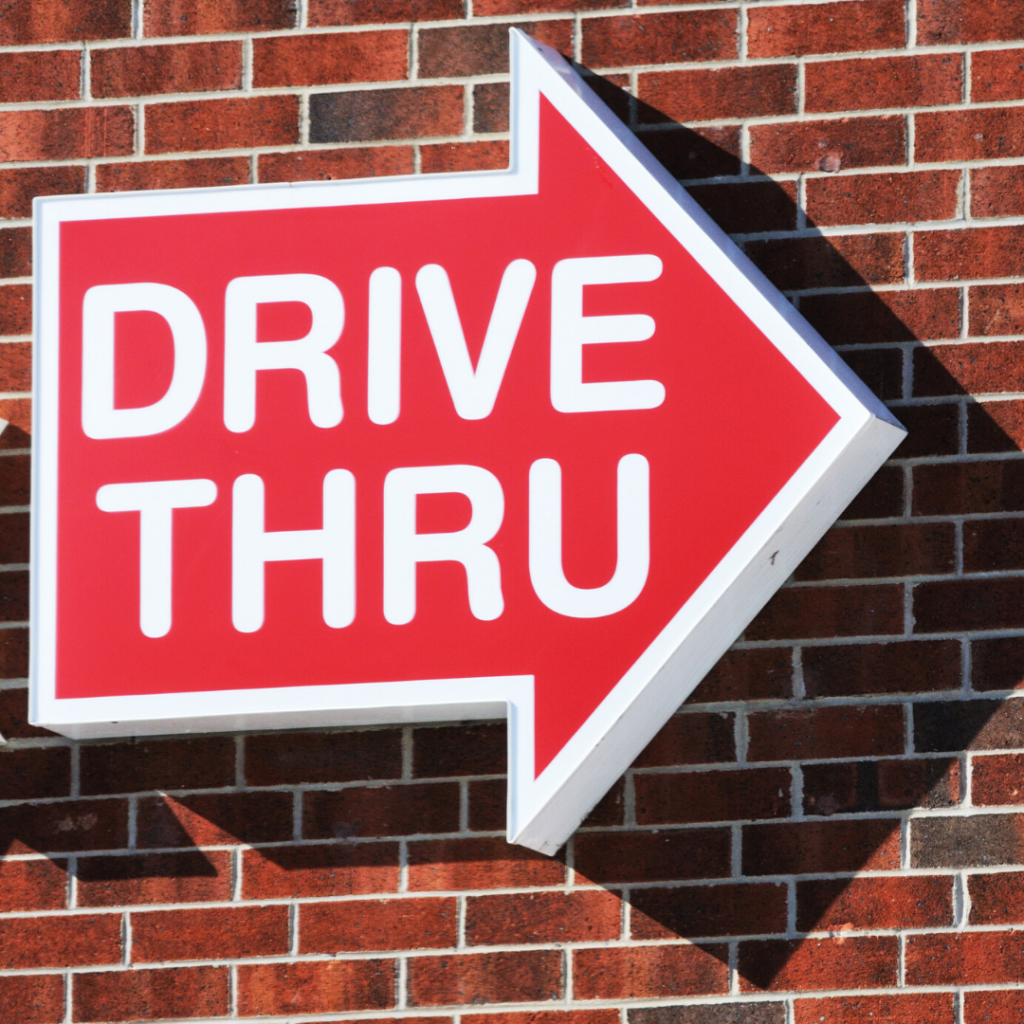 National Carryout Day Drive Thru Sign