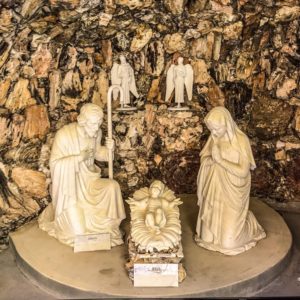 Manger scene Jesus Mary Joseph Shrine Grotto of the Redemption