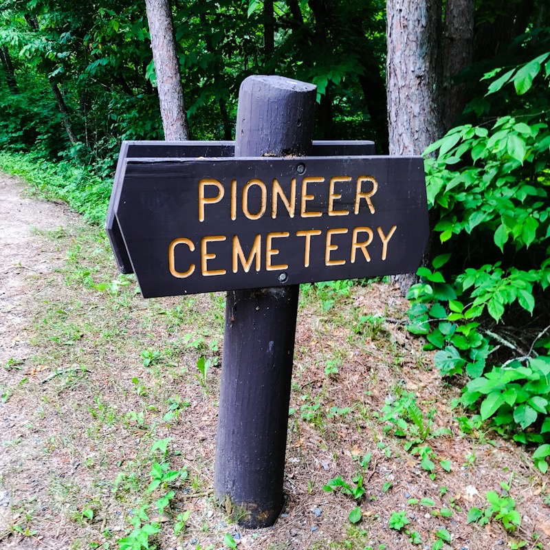 Pioneer Cemetery Sign