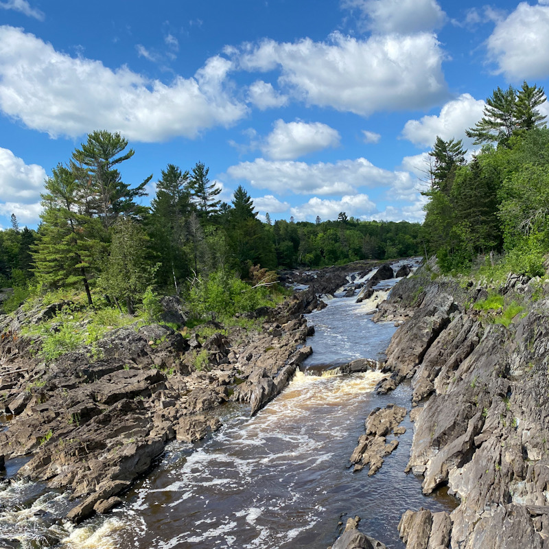 Jay Cooke State Park waterfalls and rapids