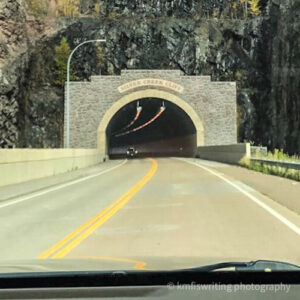 tunnel on highway through mountain