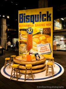 Giant box display of Bisquick at Mill City Museum