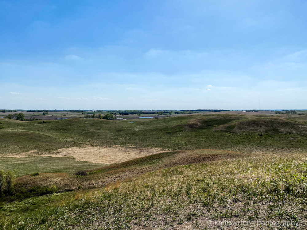 View from the top of high Peak at Glacial Lakes State Park