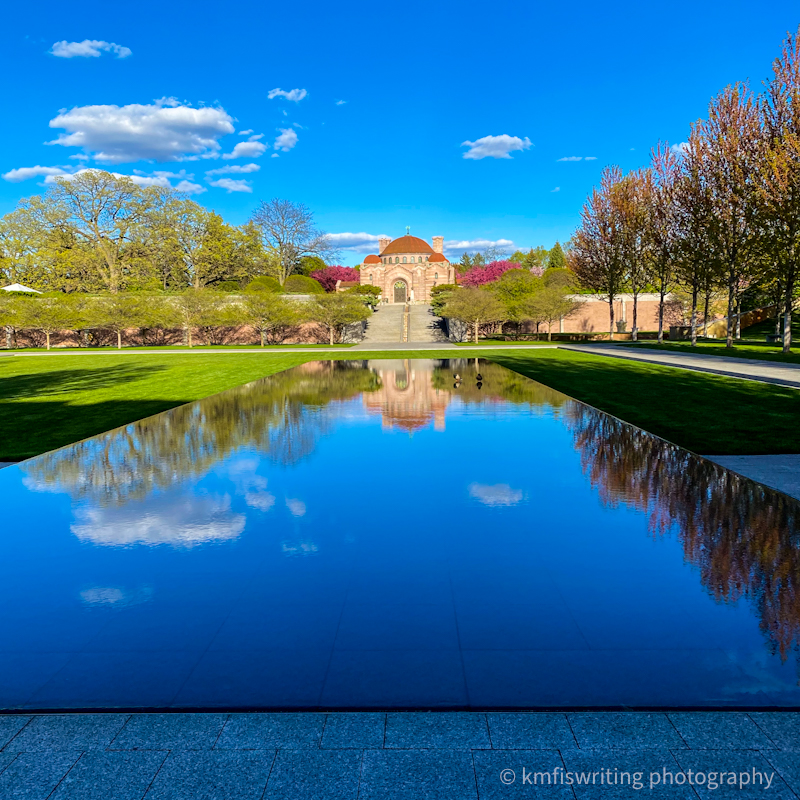 Reflecting pool at one of the world's most beautiful cemeteries Lakewood Cemetery reflecting pool