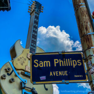 Sam Phillips Avenue sign at Sun Studio Memphis Tennessee