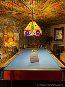 Billiards room at Graceland in Memphis Tennessee