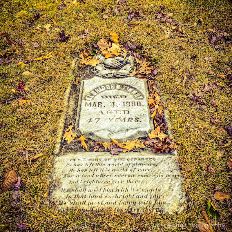 Gravesite marker at Beltrami Park Maple Hill Cemetery in Minneapolis