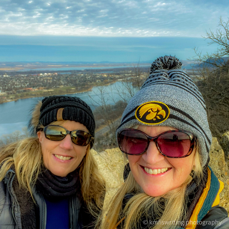 Best winter hiking scenic views two women near Twin Cities, Minnesota John A. Latsch State Park