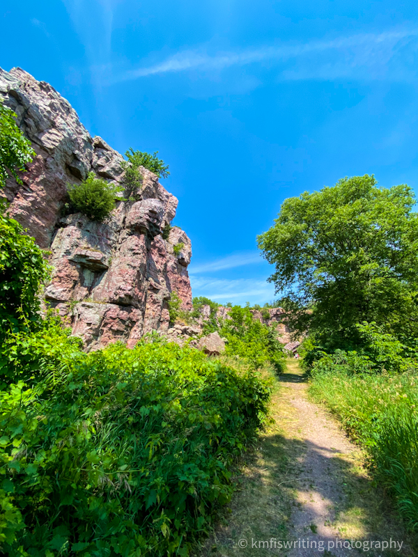 Sioux Quartzite Cliff Luverne, MN at Blue Mounds State Park
