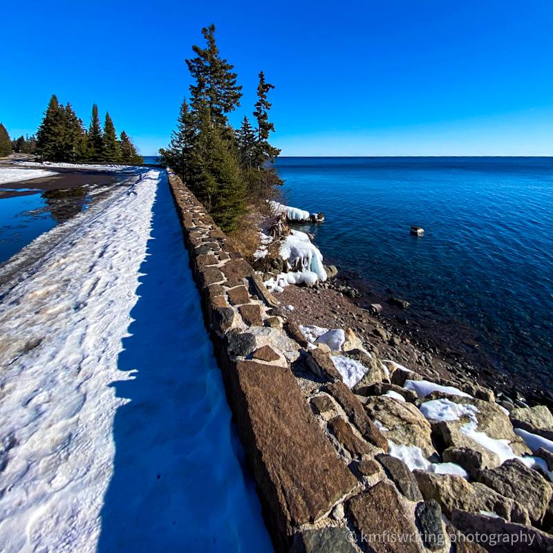 Lake Superior Minnesota Cascade River State Park winter