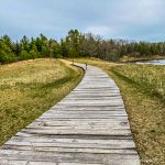 Boardwalk at Crow Wing State Park in Minnesota