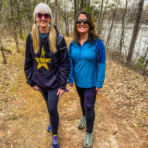 Travel bloggers and day hikers at Crow Wing State Park in Minnesota