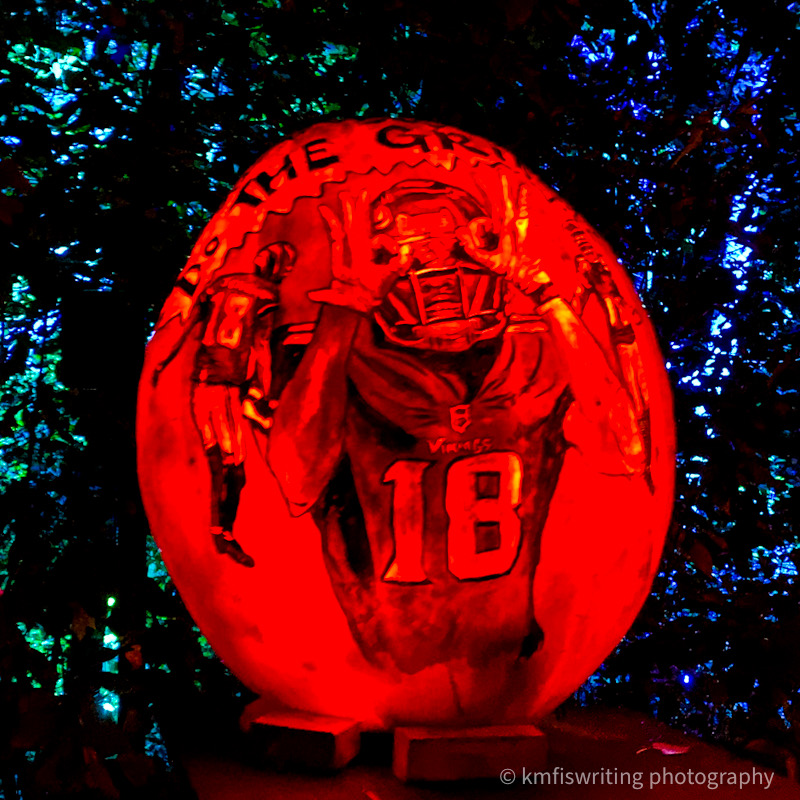 Best Halloween event in Twin Cities MN Zoo Jack-o-Lantern Spectacular Minnesota Vikings Justin Jefferson Griddy pumpkin carving