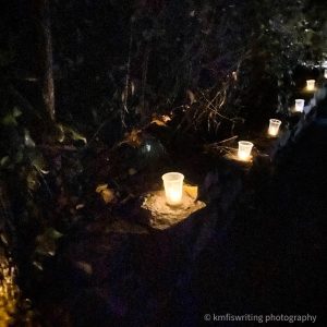 Candlelight tour at Mystery Cave state park