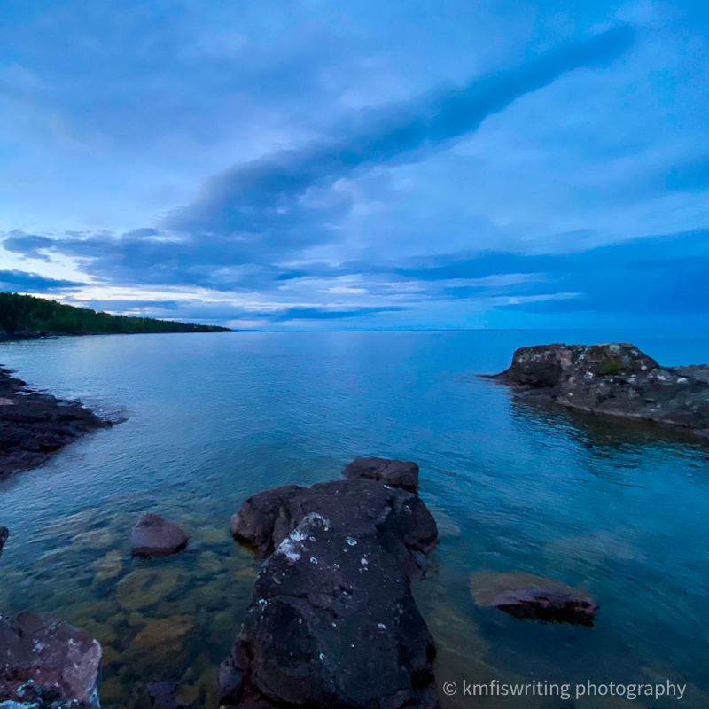 View of Lake Superior at Temperance River State Park in Minnesota