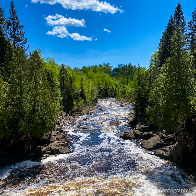 Illgen Falls and Baptism River at Tettegouche State Park in Minnesota