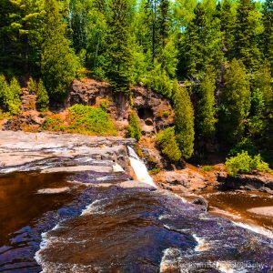 Waterfalls at Gooseberry Falls State Park in Minnesota