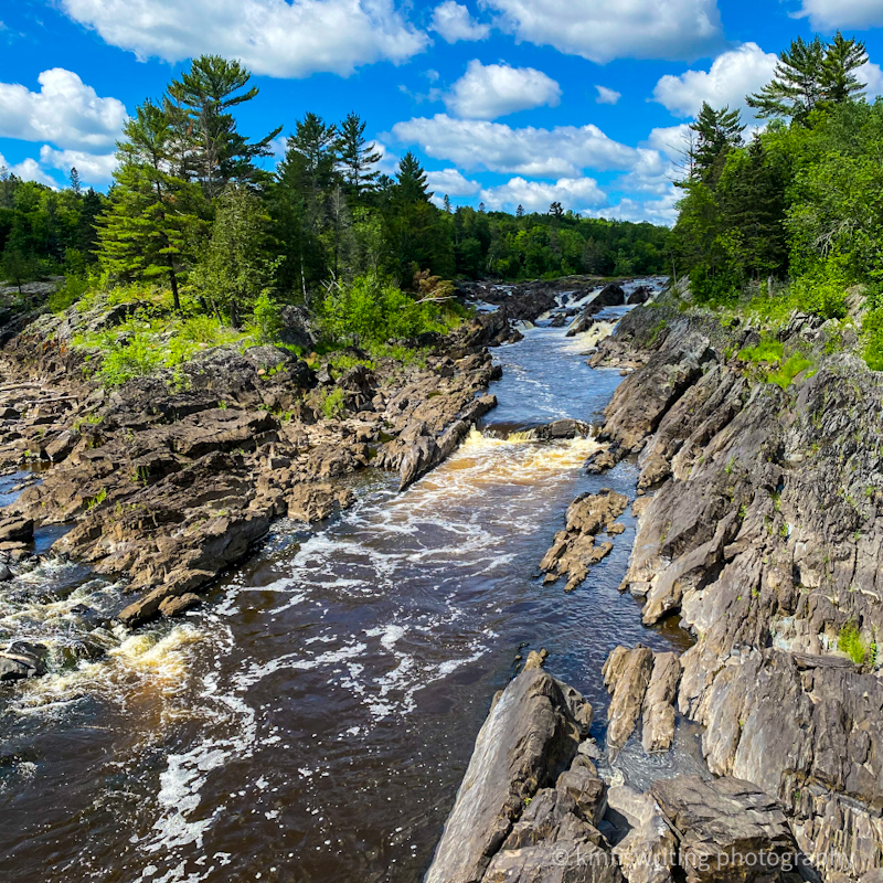 Scenic views of St. Louis River at Jay Cooke State Park in Minnesota