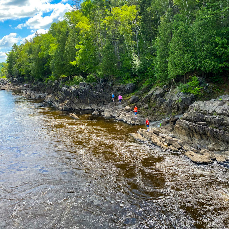 Fishing on St. Louis River at Jay Cooke State Park in MInnesota